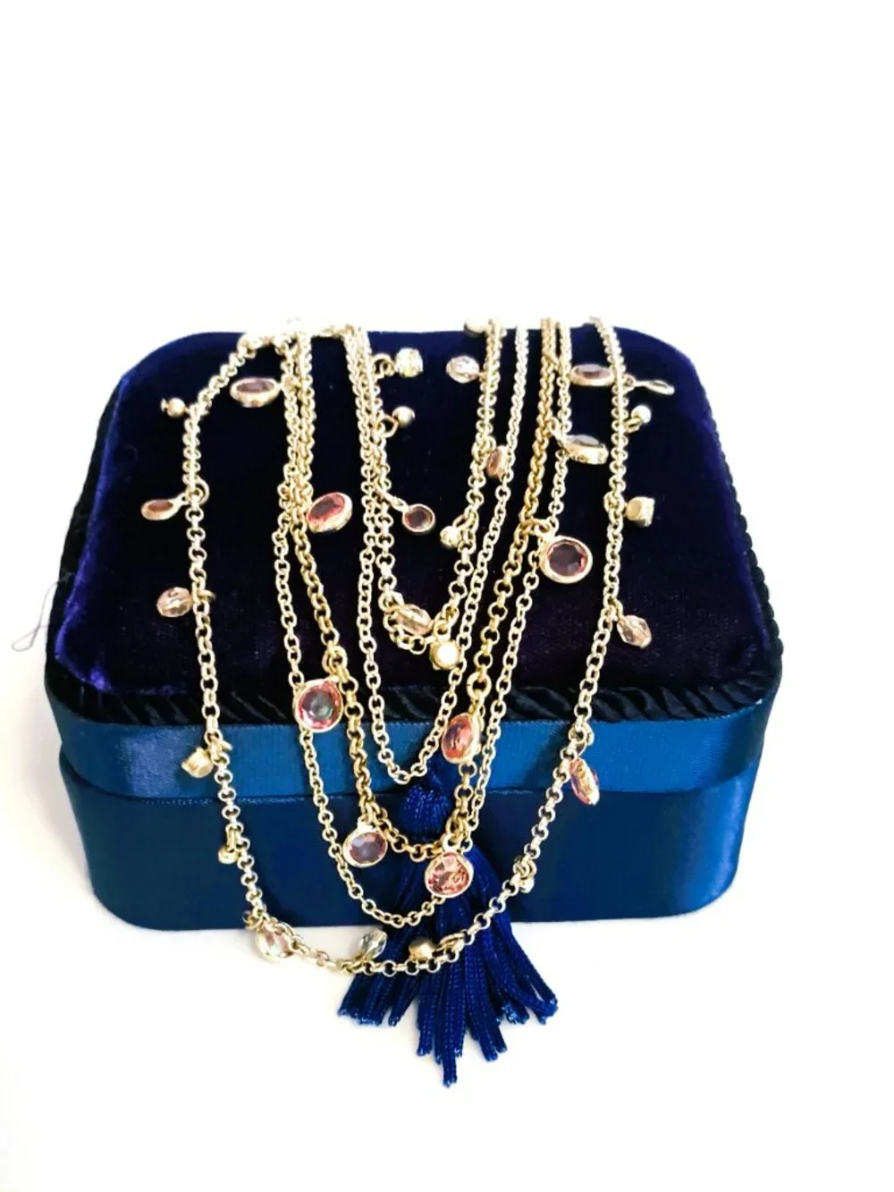 Vintage Avon Layered Station Necklace 22